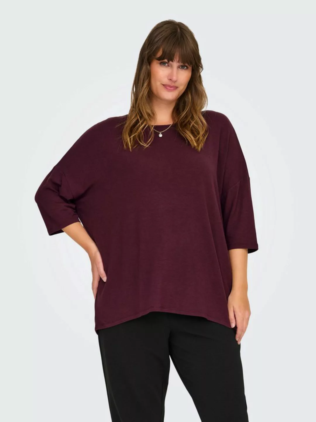 ONLY CARMAKOMA 3/4-Arm-Shirt "CARLAMOUR 3/4 TOP JRS NOOS" günstig online kaufen