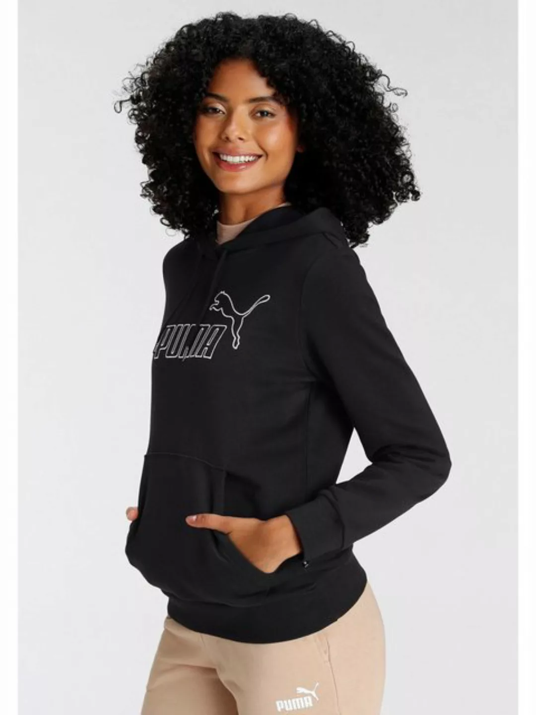 PUMA Kapuzensweatshirt Große Größen mit Kordelzug in der Kapuze günstig online kaufen