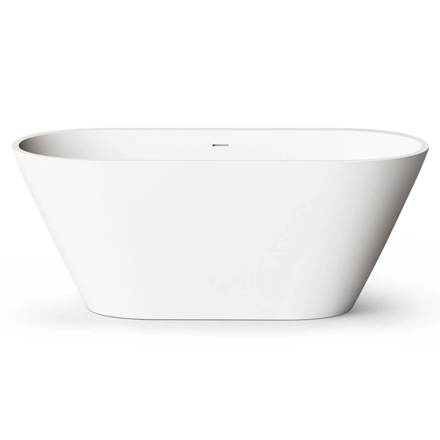 PAA Badewanne Deco Nudo aus Mineralguss 166 cm x 72,5 cm x 63 cm Weiß - Mat günstig online kaufen