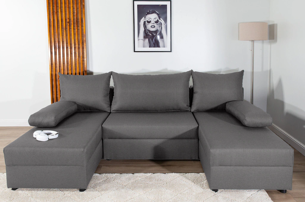 COLLECTION AB Wohnlandschaft "Pico U-Form", Wohnlandschaft,2 X Ottomane,Pol günstig online kaufen
