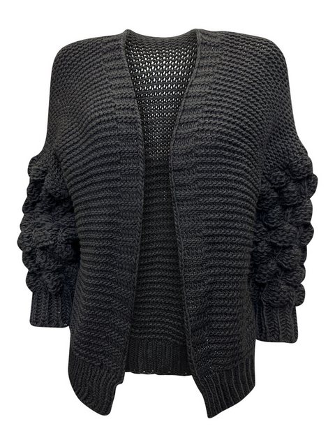 Worldclassca Longstrickjacke Worldclassca Damen Strickjacke mit Bommel Ärme günstig online kaufen