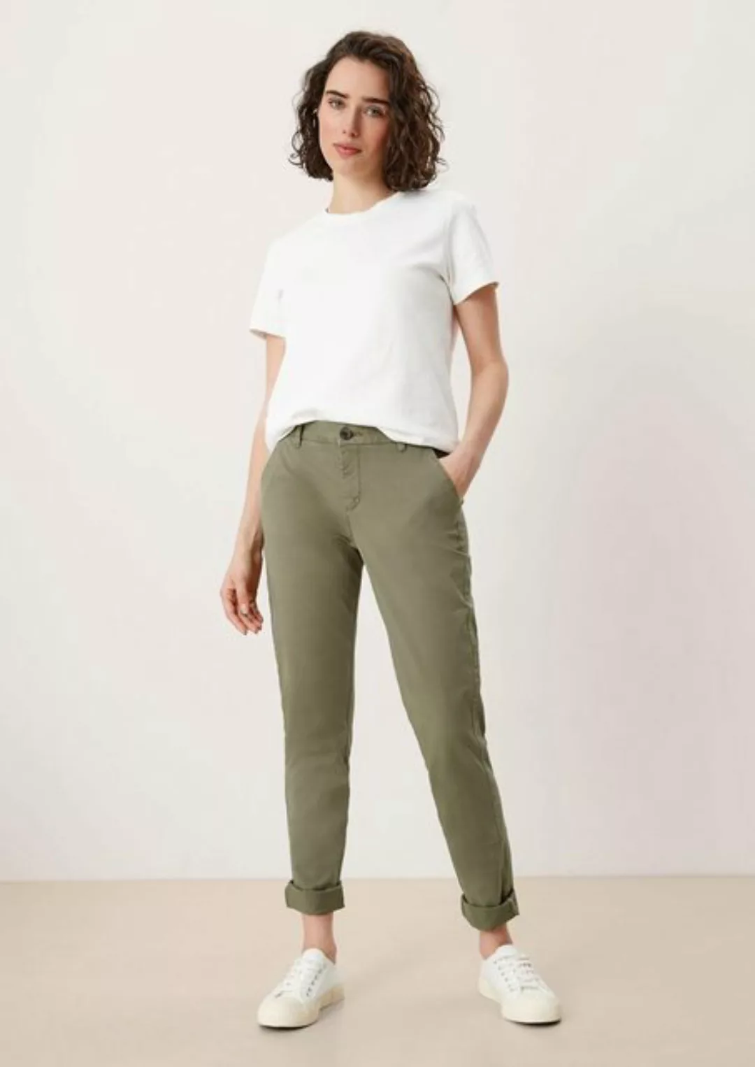 s.Oliver Stoffhose Regular Fit: Stretch-Chino Waschung günstig online kaufen