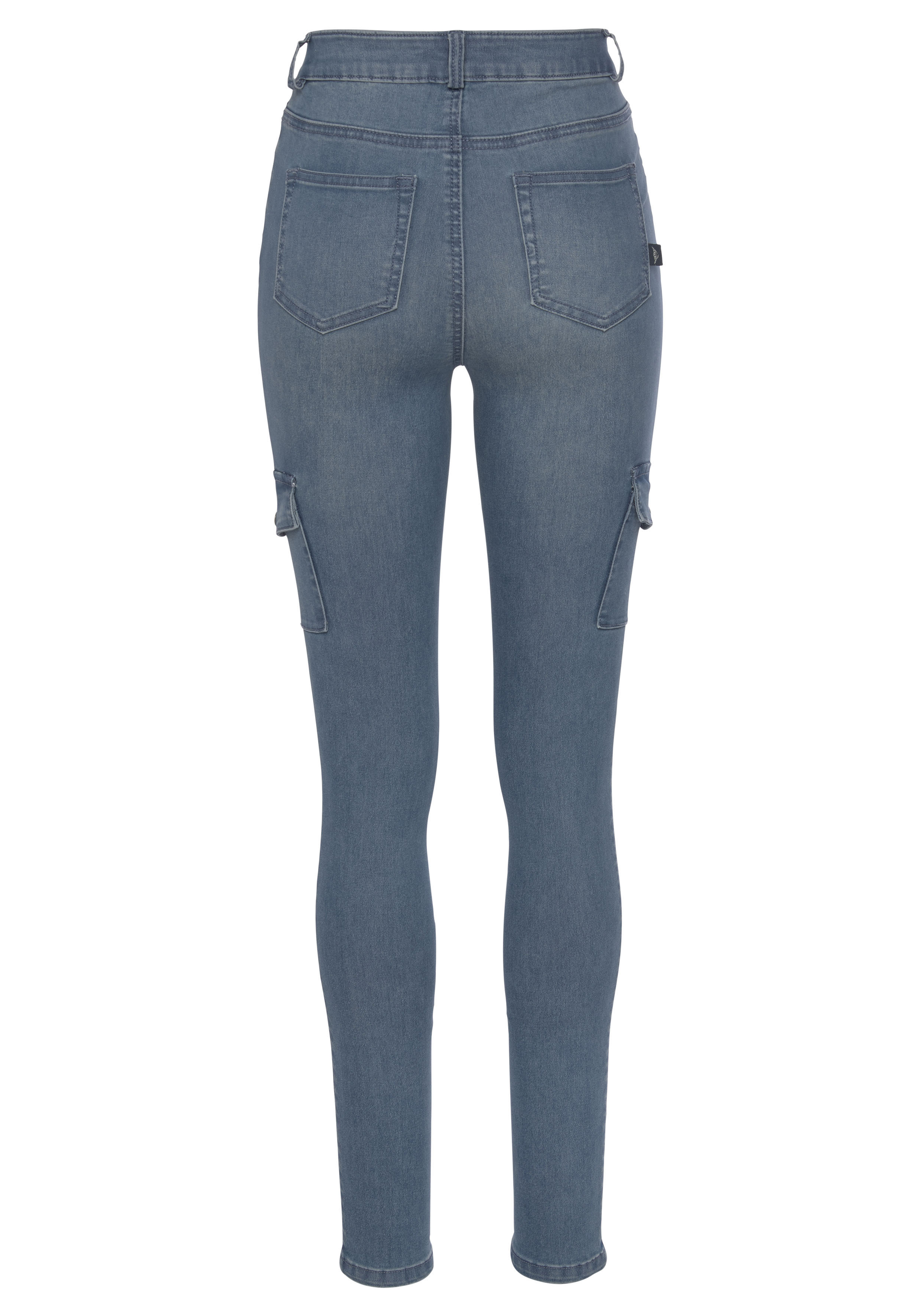 Arizona Skinny-fit-Jeans "Ultra Stretch", High Waist mit Cargotaschen günstig online kaufen