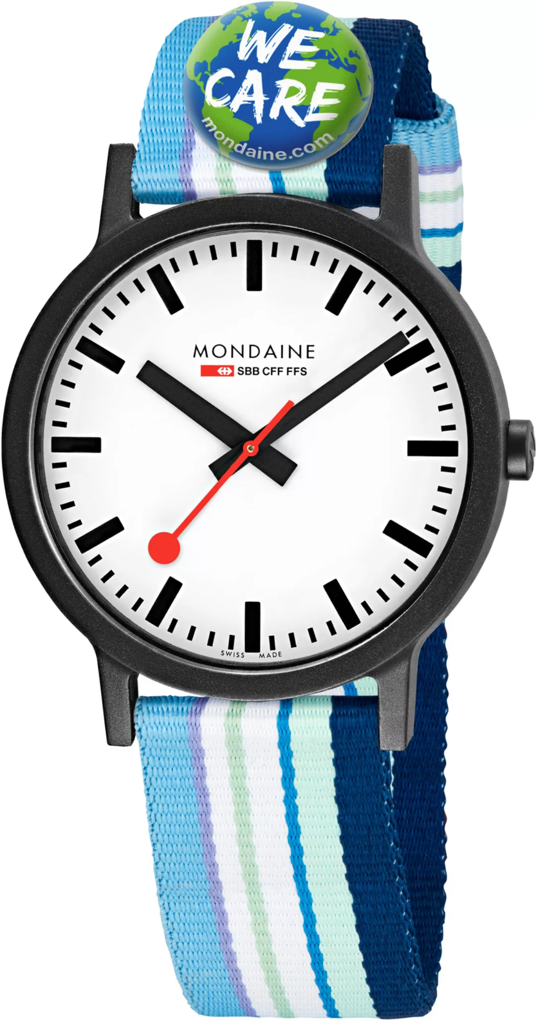 Mondaine essence 41 mm - We care MS1.41110.LQ Armbanduhr günstig online kaufen