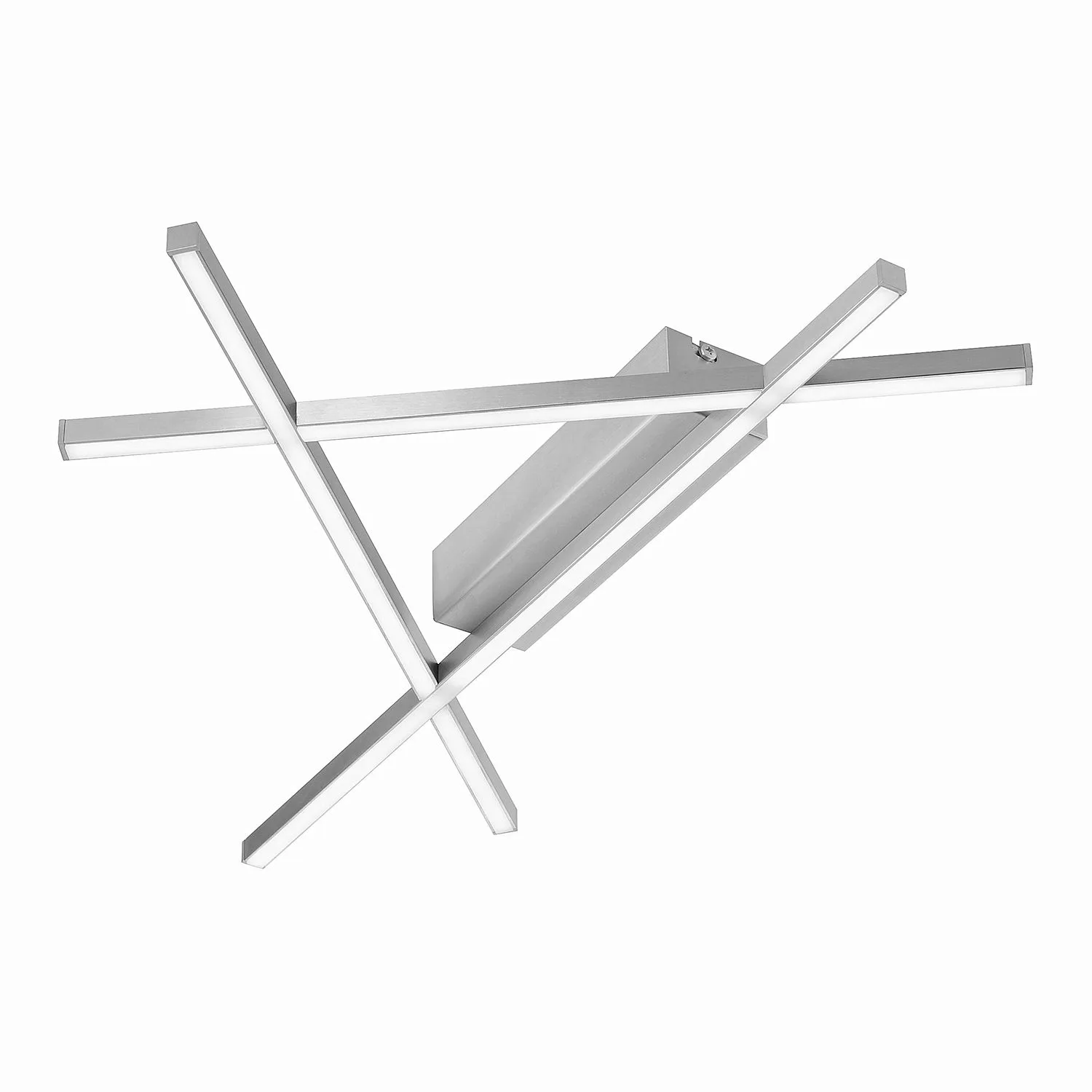 Paul Neuhaus LED- Deckenleuchte, nickel matt, Stabdesign - silber - 57 cm - günstig online kaufen