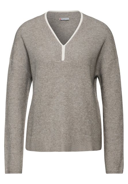 STREET ONE Strickpullover – Pullover mit V-Ausschnitt günstig online kaufen