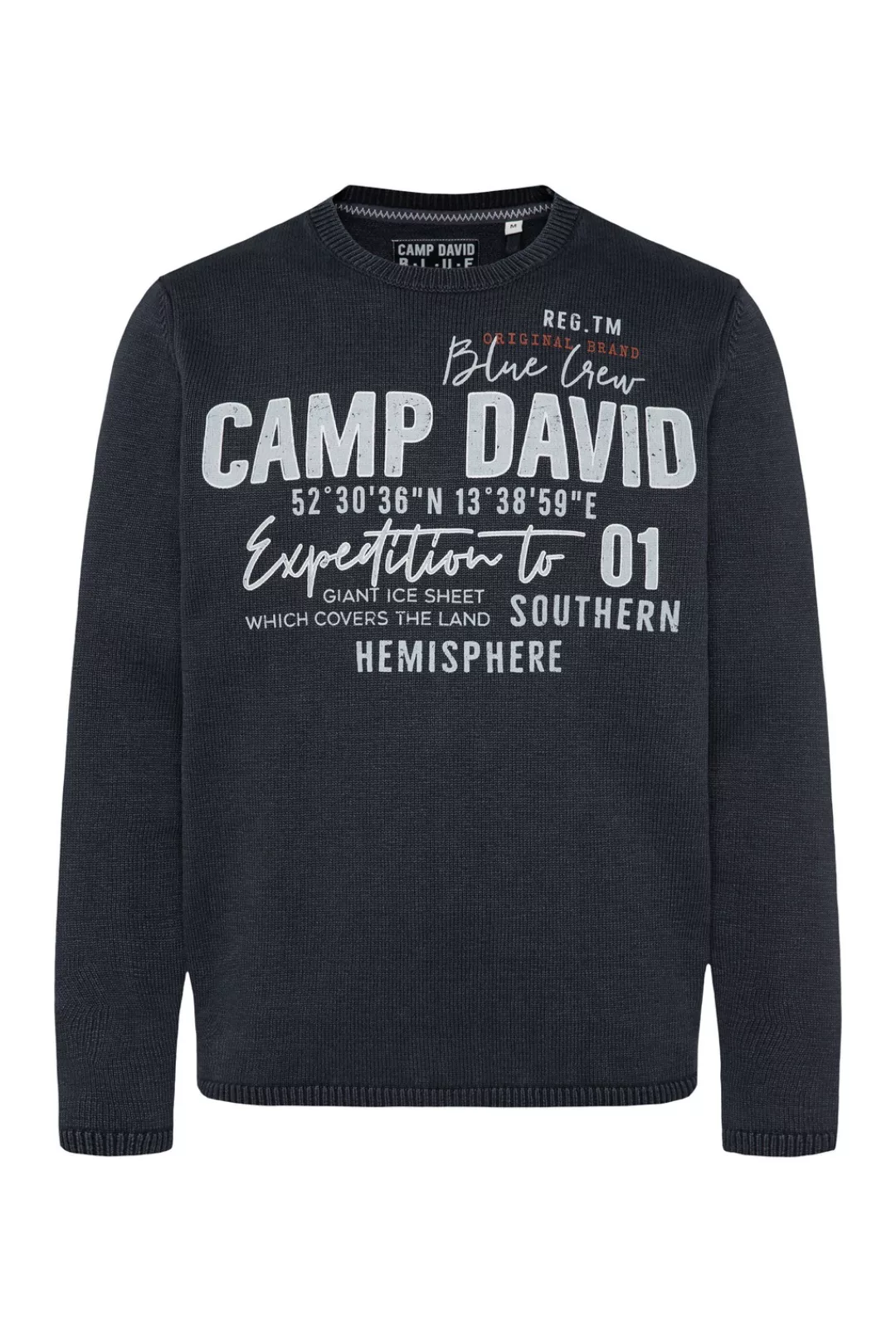 CAMP DAVID Rundhalspullover, aus Baumwolle günstig online kaufen