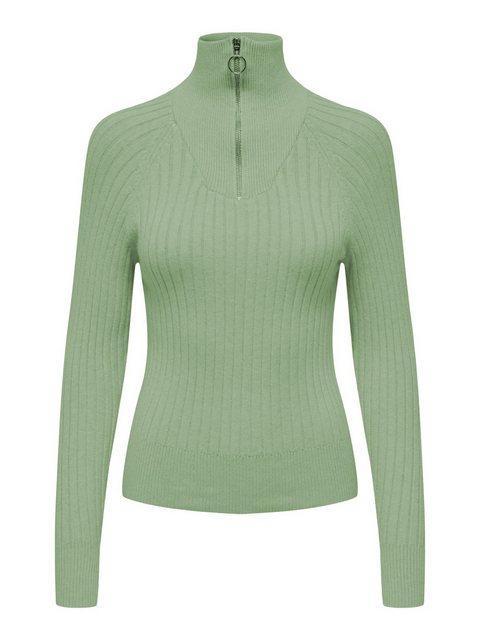 JACQUELINE de YONG Strickpullover Rippstrick Pullover Reißverschluss JDYMAG günstig online kaufen