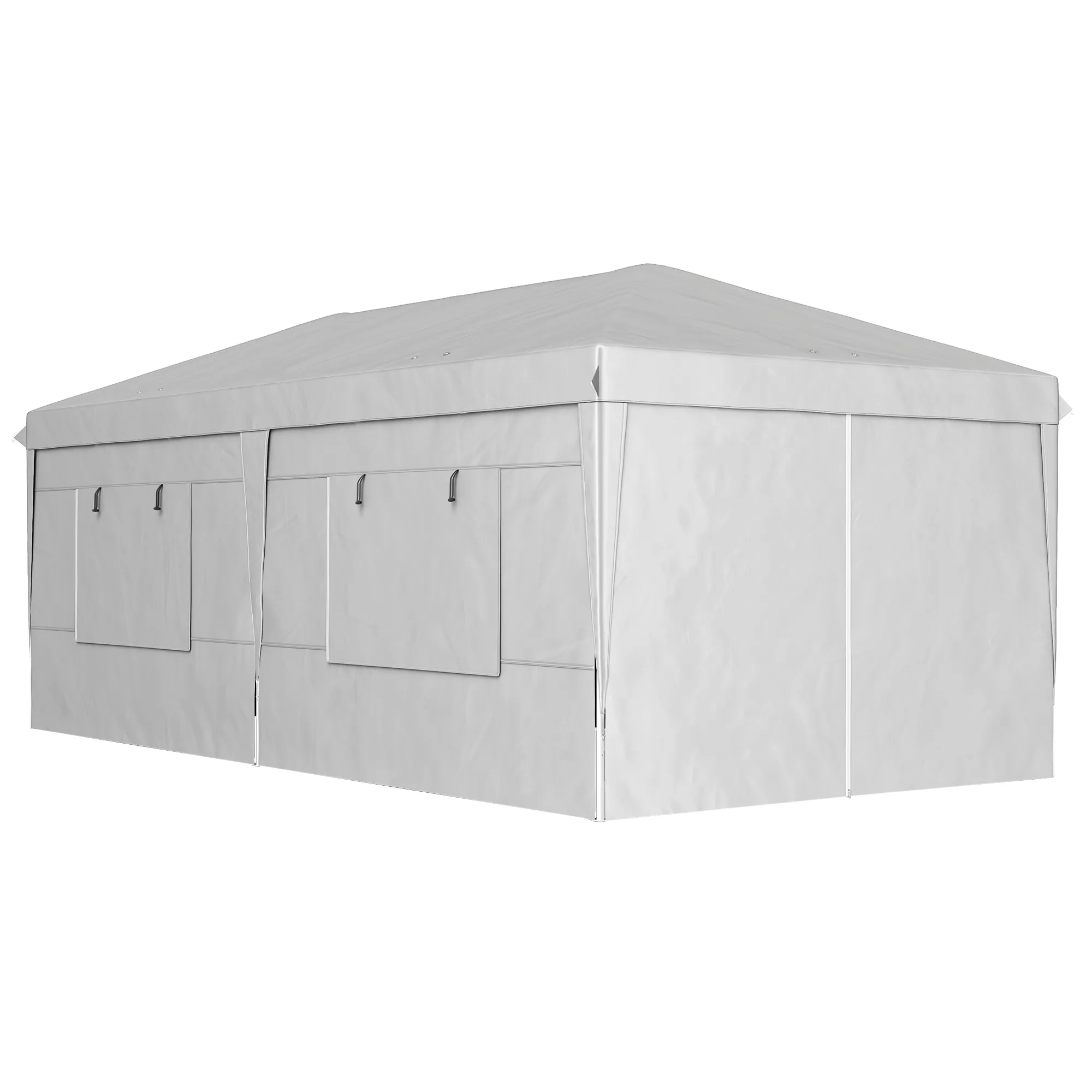 Outsunny Pavillon ca. 3x6m, wasserabweisend Stabil Winterfest Pop-up Faltpa günstig online kaufen