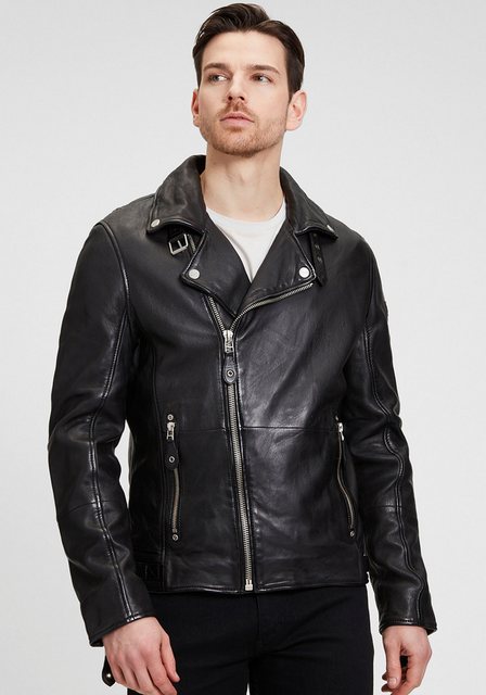 Mauritius Lederjacke Mavric SF NSLV im Biker-Style, asymetrischer Reißversc günstig online kaufen