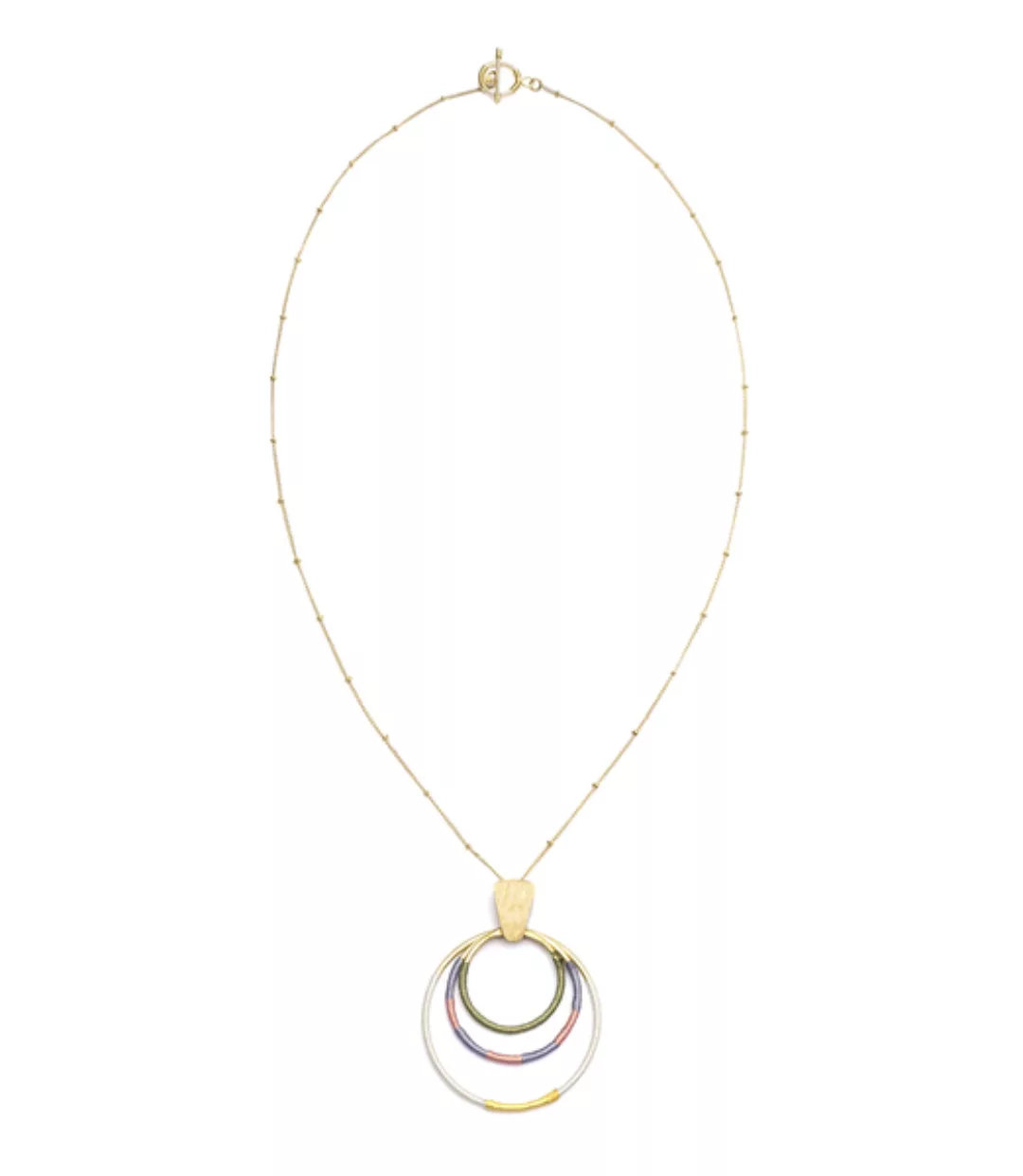 Halskette Kaia, Ringe 'Dawn', Gold-farben günstig online kaufen