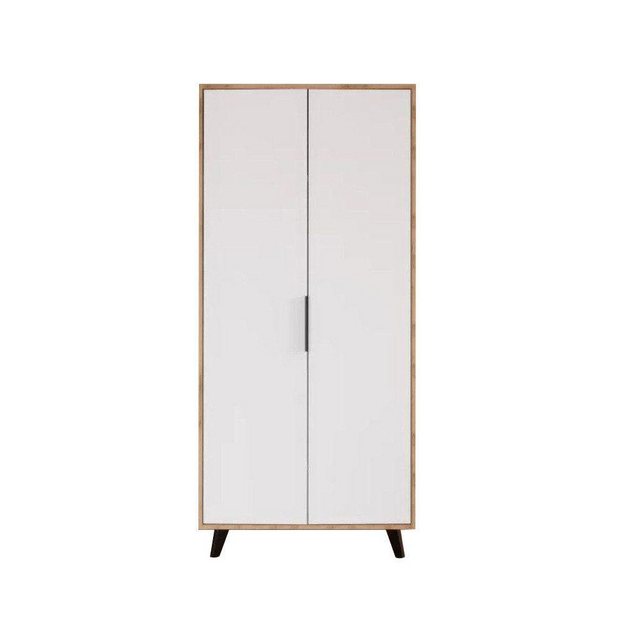 JVmoebel Kleiderschrank Schlafzimmer Kleiderschrank Modern Design Weiß Brau günstig online kaufen