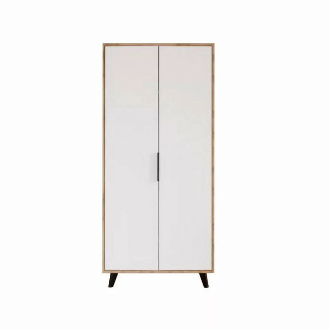 JVmoebel Kleiderschrank Schlafzimmer Kleiderschrank Modern Design Weiß Brau günstig online kaufen