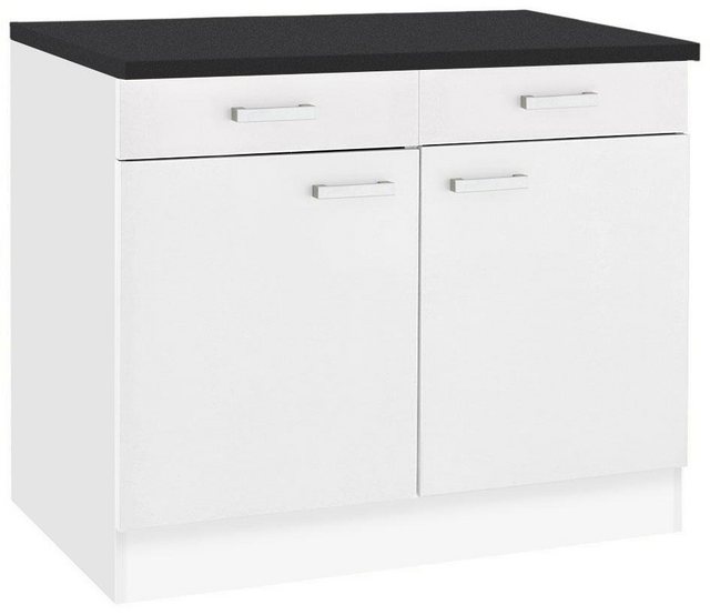 OPTIFIT Unterschrank "Odense", 100 cm breit, mit 2 Türen und 2 Schubkästen, günstig online kaufen