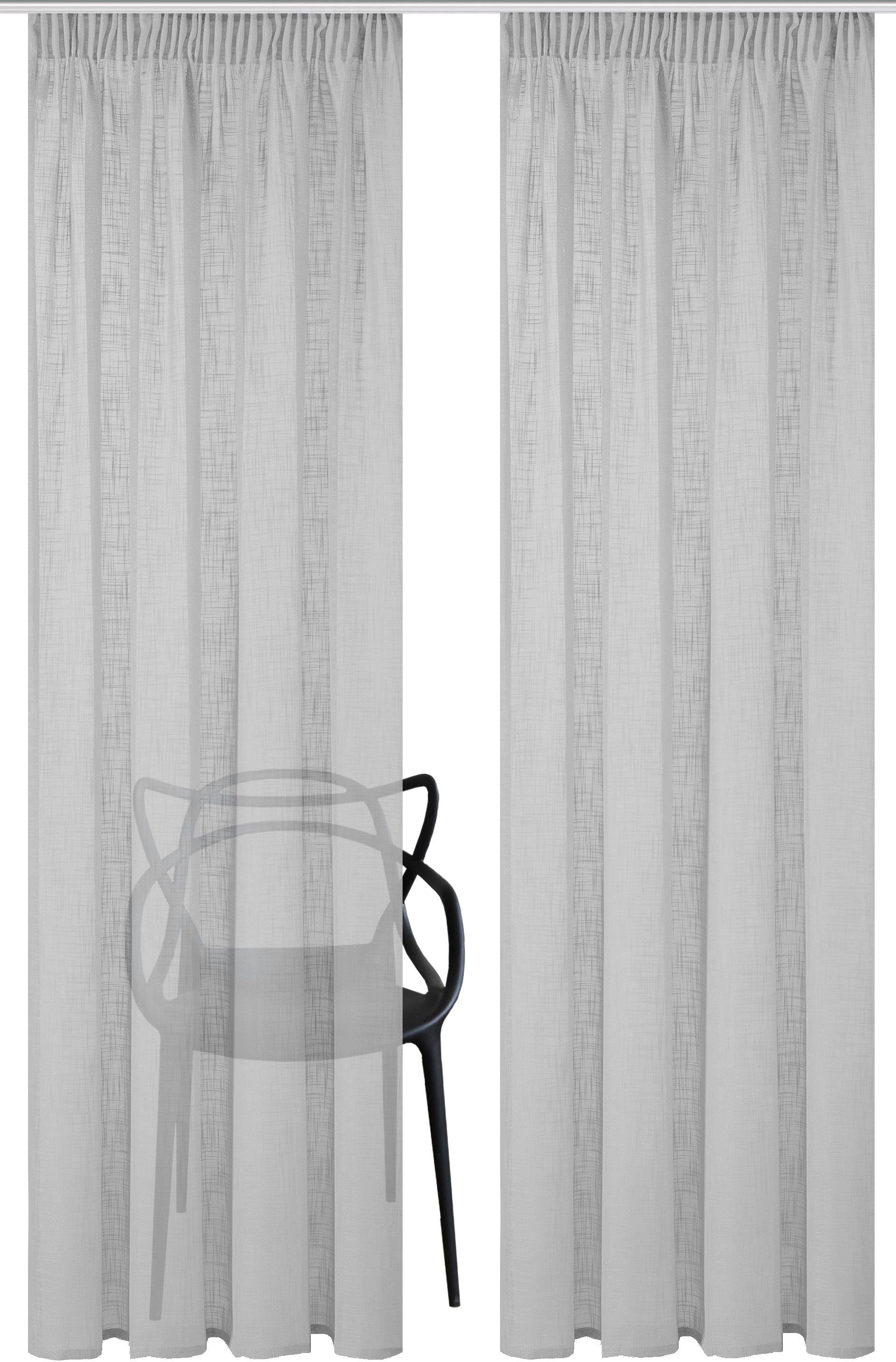 Home Basics Vorhang 080530 Kombiband Fertigschal günstig online kaufen
