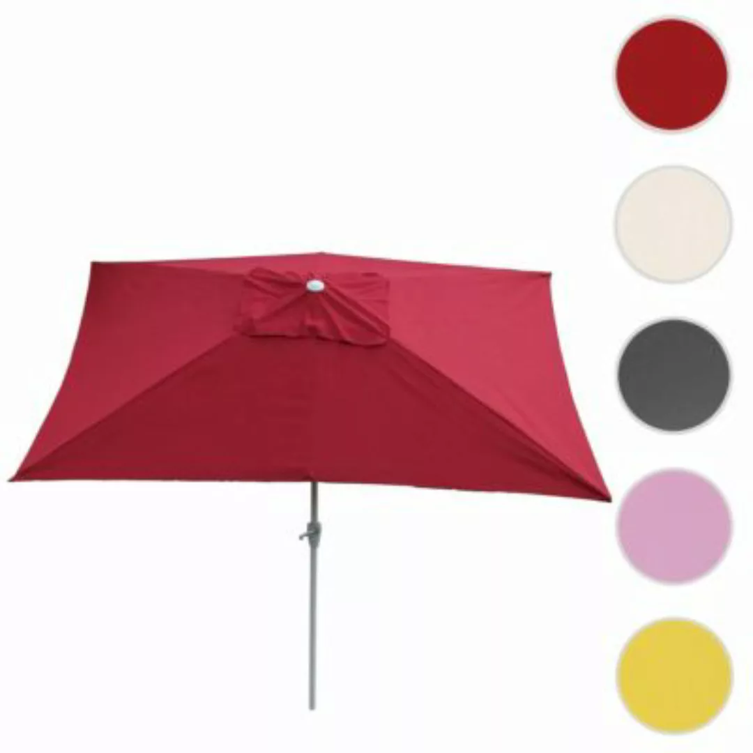 HWC Mendler Sonnenschirm bordeaux/rot günstig online kaufen