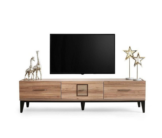 JVmoebel TV-Schrank Braun TV Ständer RTV Lowboard Sideboard Holzschrank Hol günstig online kaufen