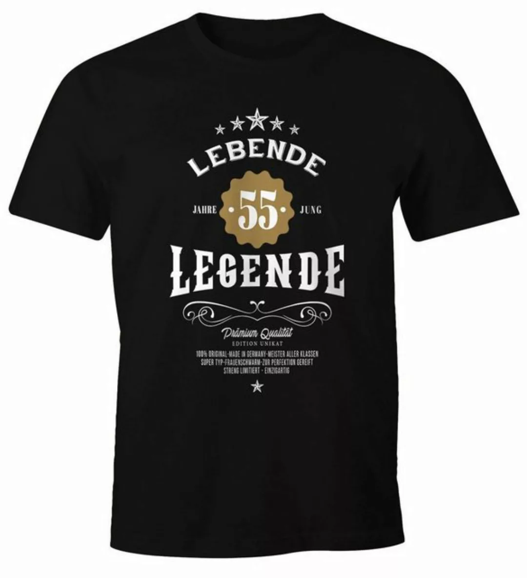 MoonWorks Print-Shirt Herren T-Shirt Geburtstag Geschenk Lebende Legende 30 günstig online kaufen