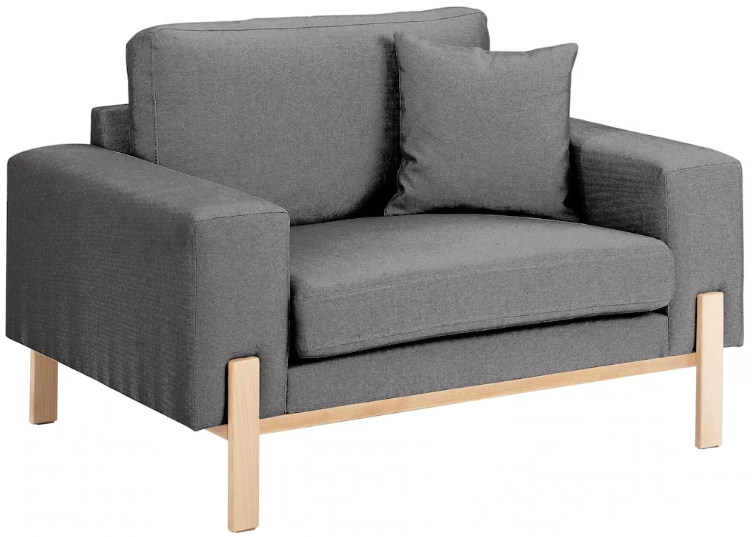 OTTO products Loveseat "Hanne Sessel mit Holzrahmen", Verschiedene Bezugsqu günstig online kaufen