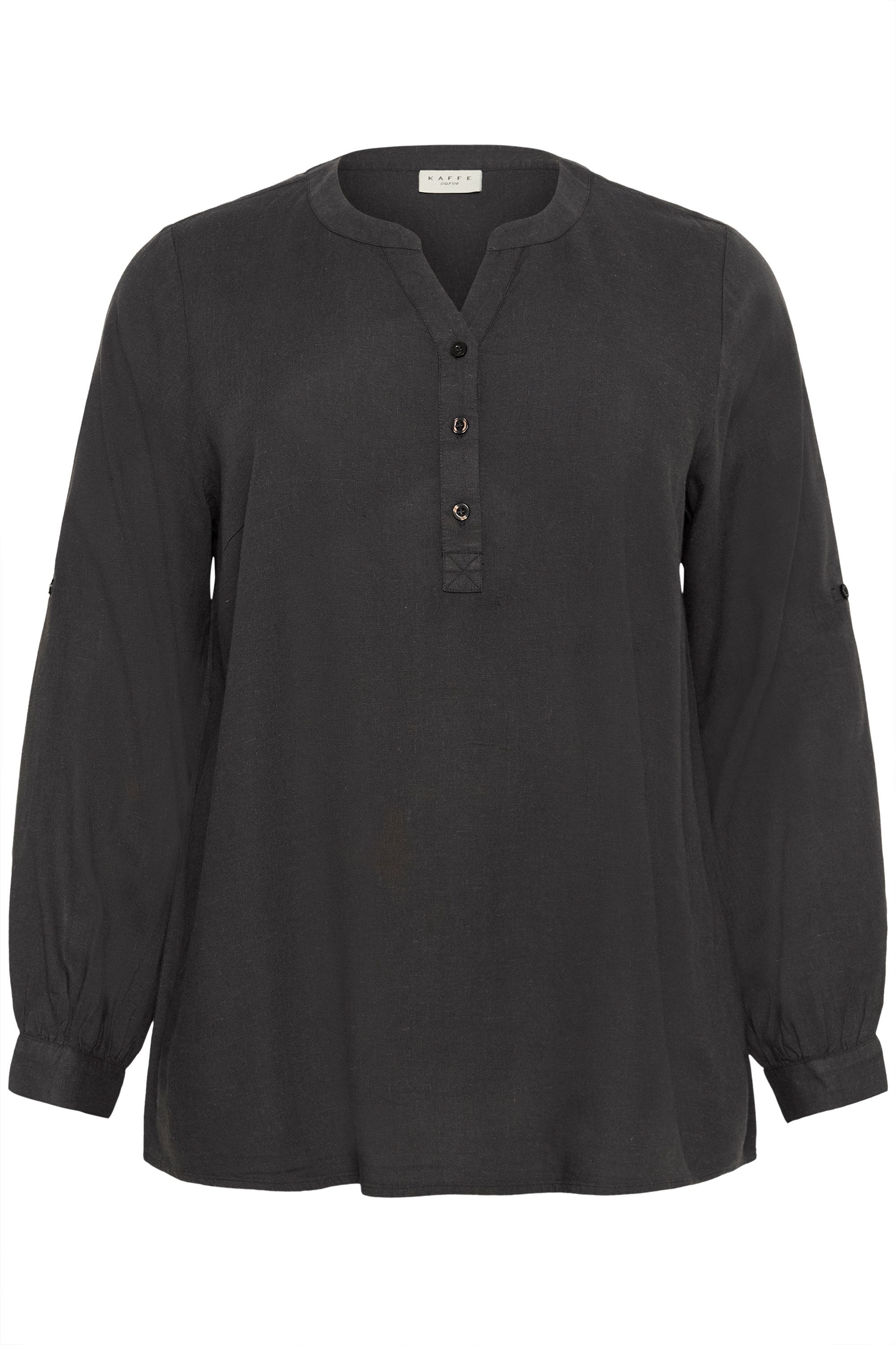 KAFFE Curve Langarmbluse Langarm-Bluse KCmille Große günstig online kaufen