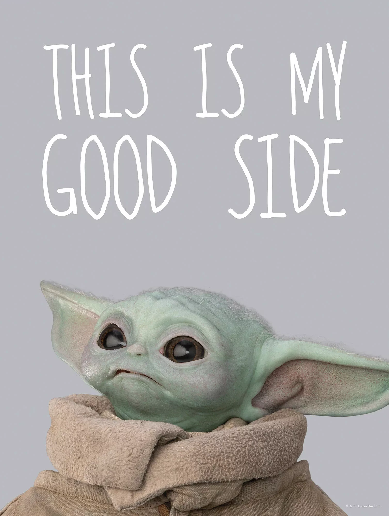 Komar Wandbild "Mandalorian The Child Chocolate Side", Disney-Star Wars, (1 günstig online kaufen