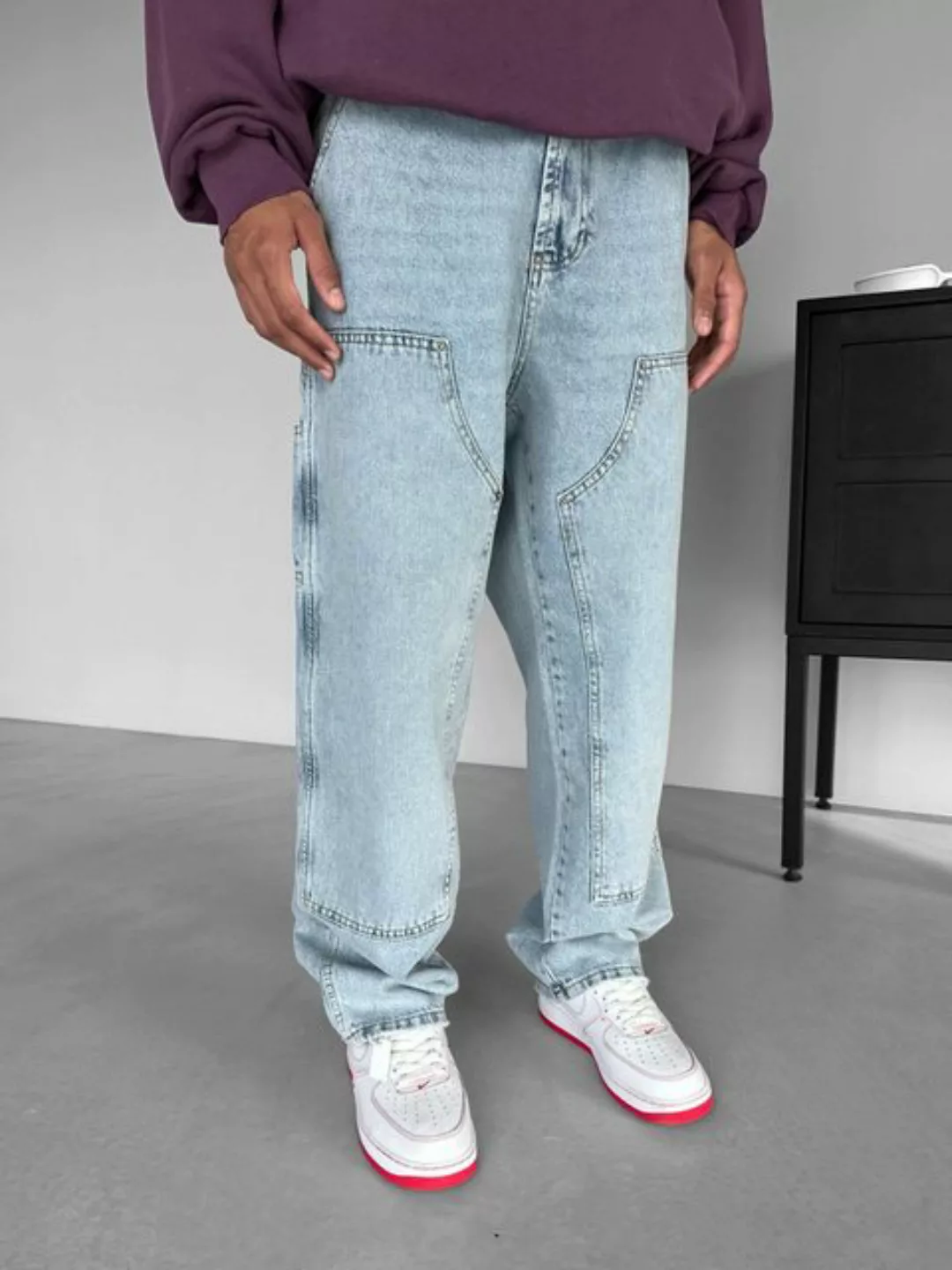 Abluka Bequeme Jeans LOOSE FIT CARPENTER JEANS BLUE günstig online kaufen