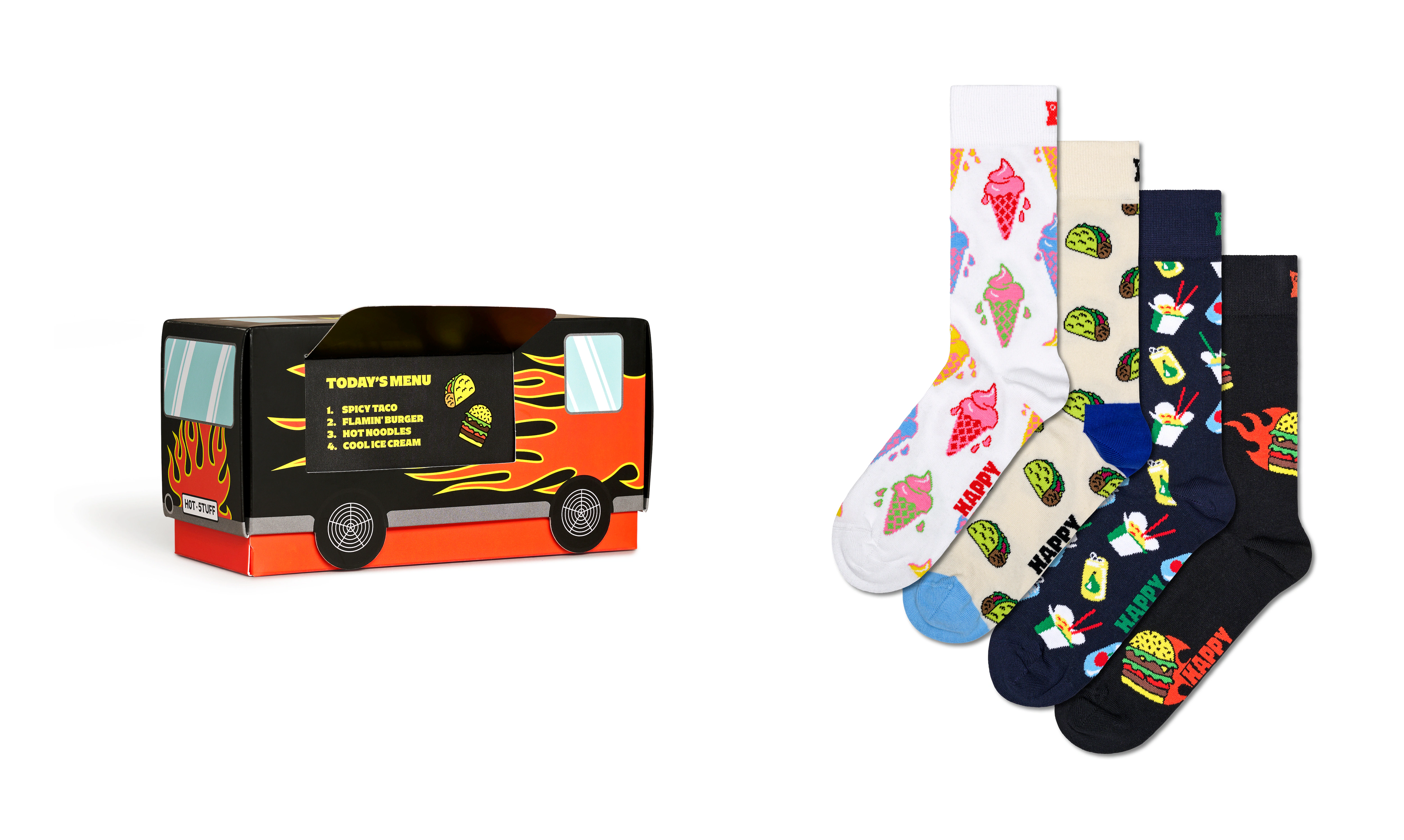 Happy Socks Socken, (4 Paar), Auto-Gift-Set günstig online kaufen