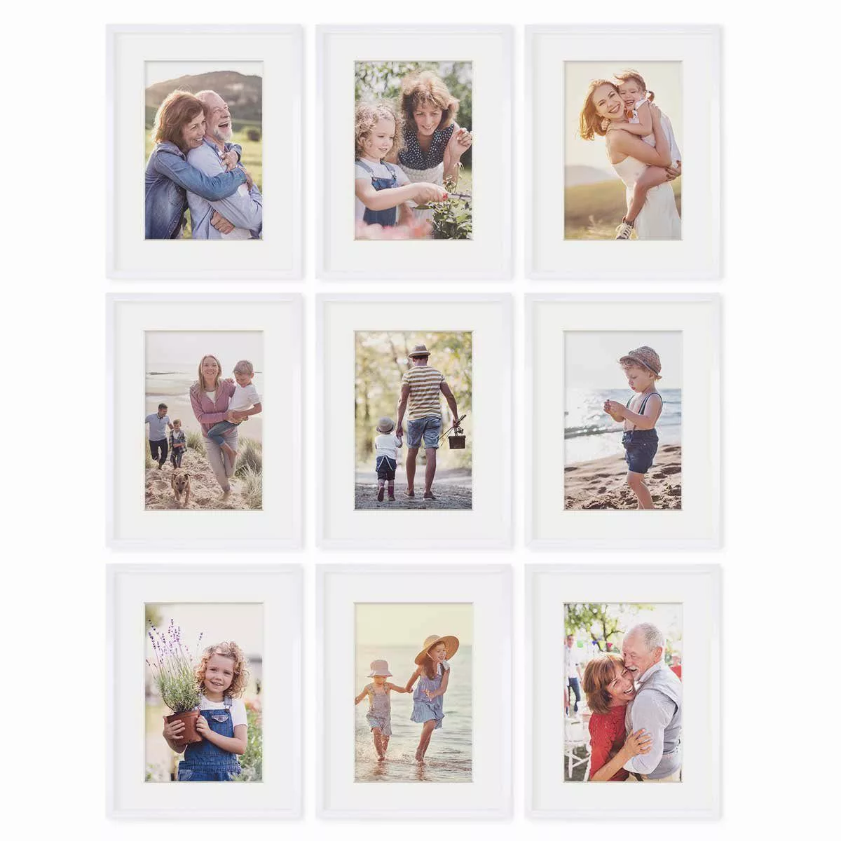 PHOTOLINI Bilderrahmen 9er Set 30x40 cm günstig online kaufen