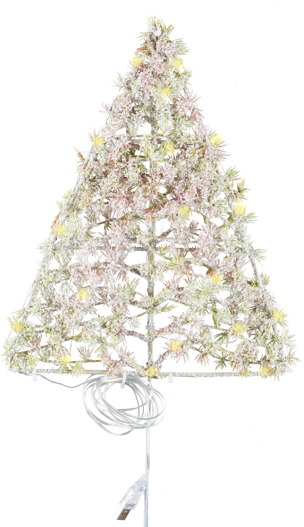 Creativ green Winterliche Kunstpflanze "Tannenbaum", mit LED-Beleuchtung günstig online kaufen