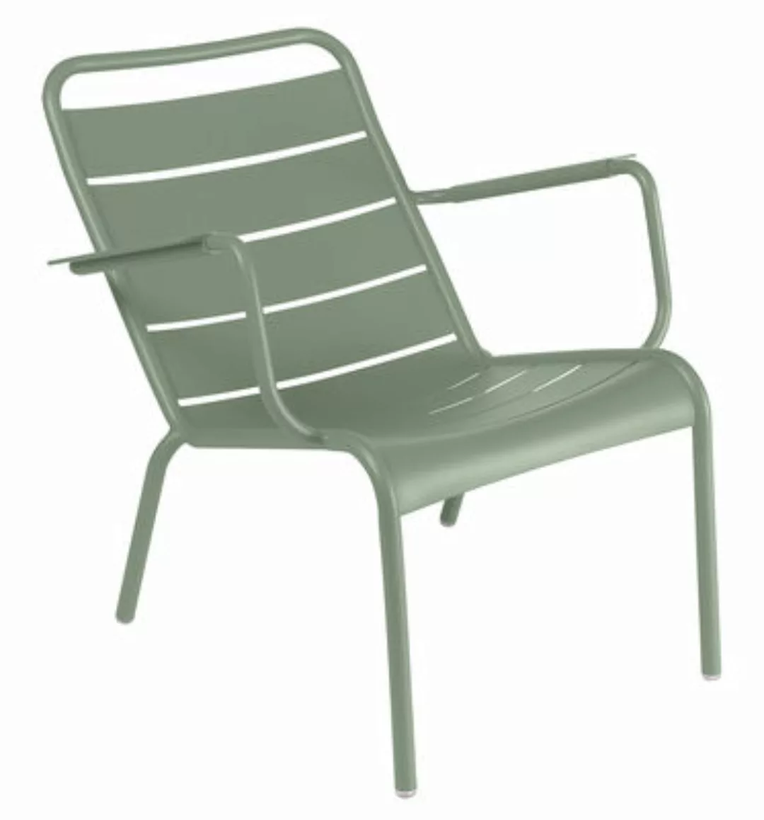 Lounge Sessel Luxembourg metall grün / Aluminium - Fermob - Grün günstig online kaufen