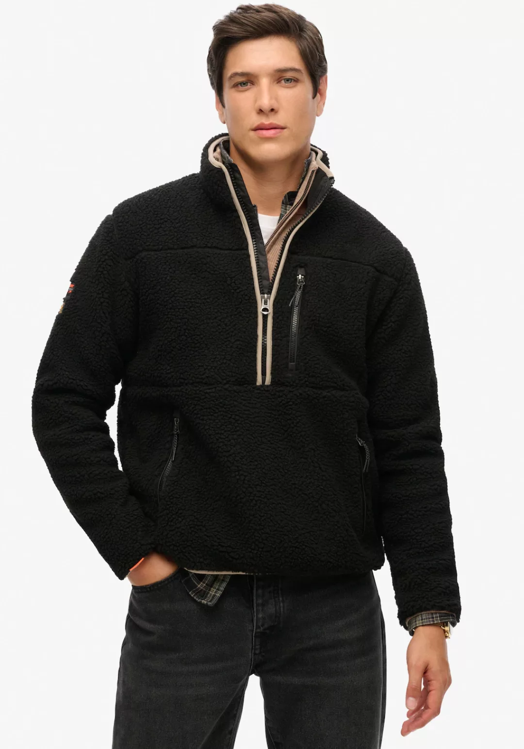 Superdry Fleecepullover "OUTDOOR FLEECE HALF ZIP" günstig online kaufen