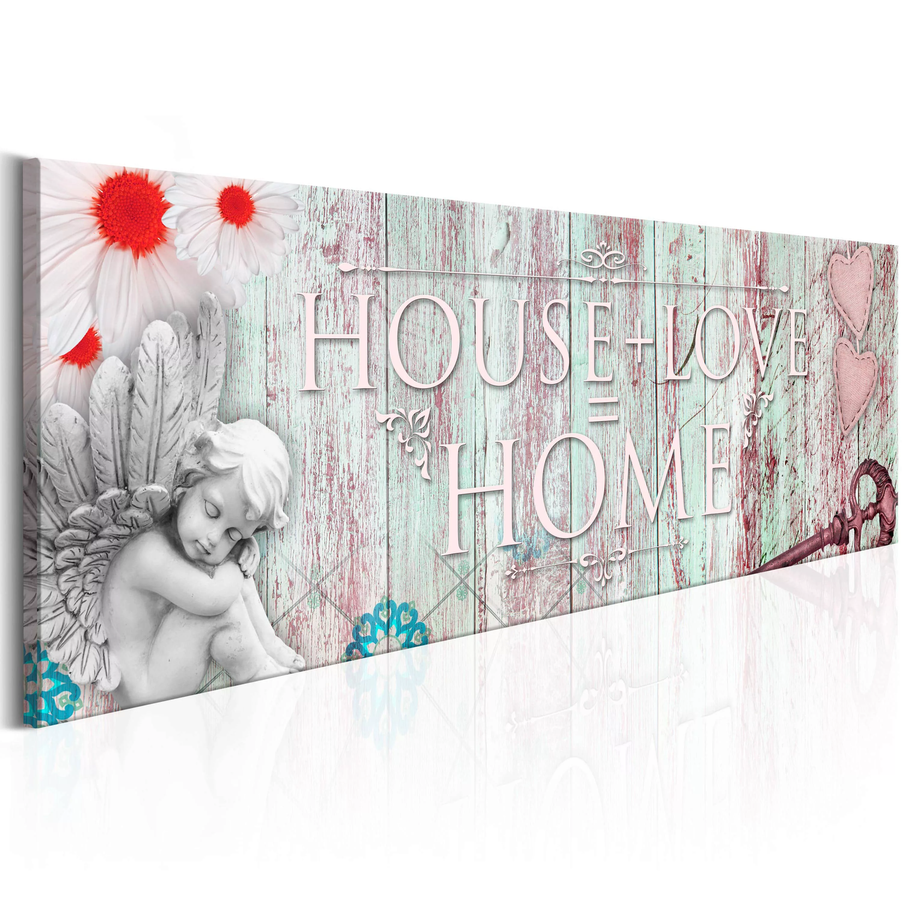 Wandbild - Home: House + Love günstig online kaufen