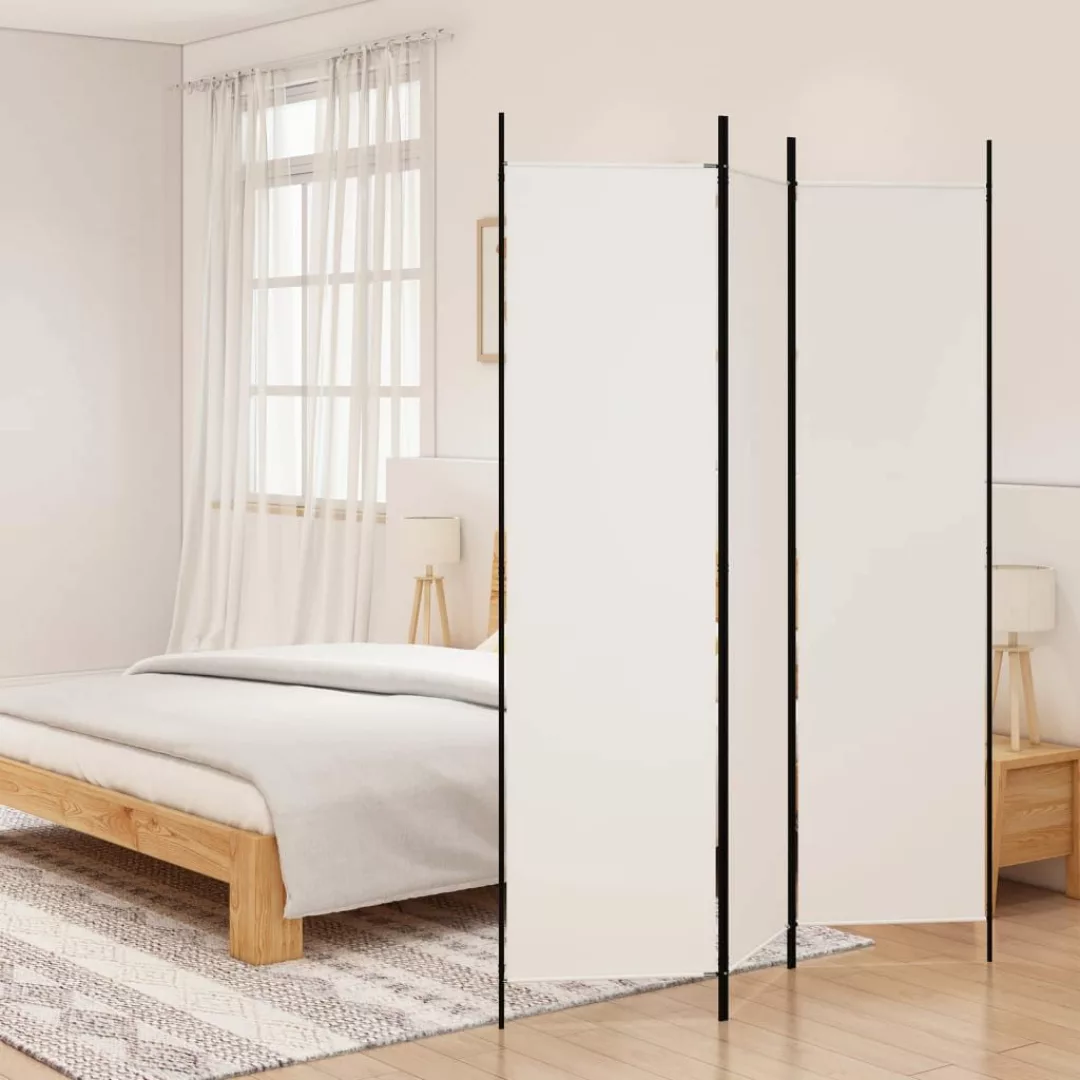 furnicato Raumteiler 3-tlg. Paravent Weiß 150x200 günstig online kaufen