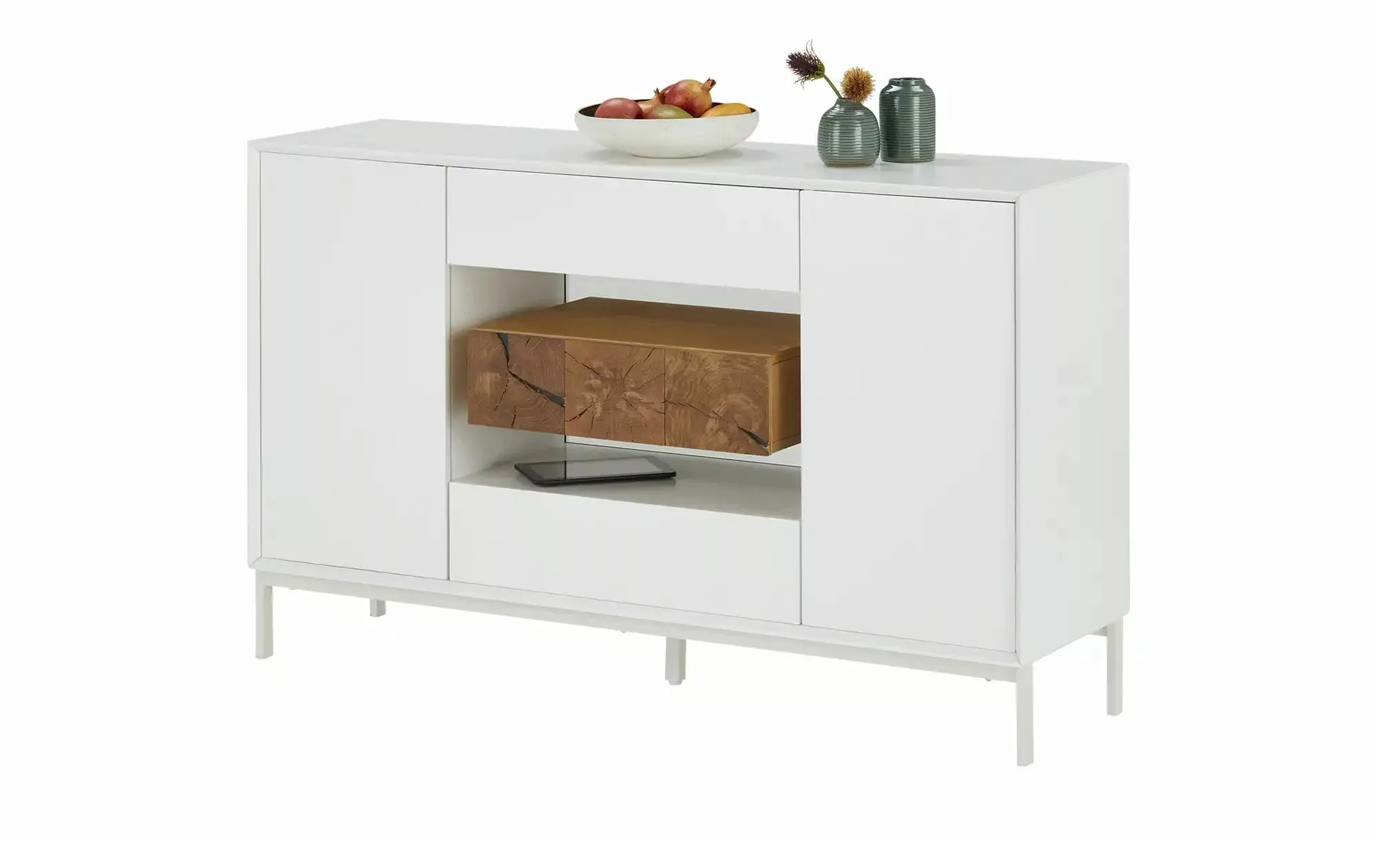 Sideboard  Schiava ¦ weiß ¦ Maße (cm): B: 140 H: 85 T: 40 Kommoden & Sidebo günstig online kaufen