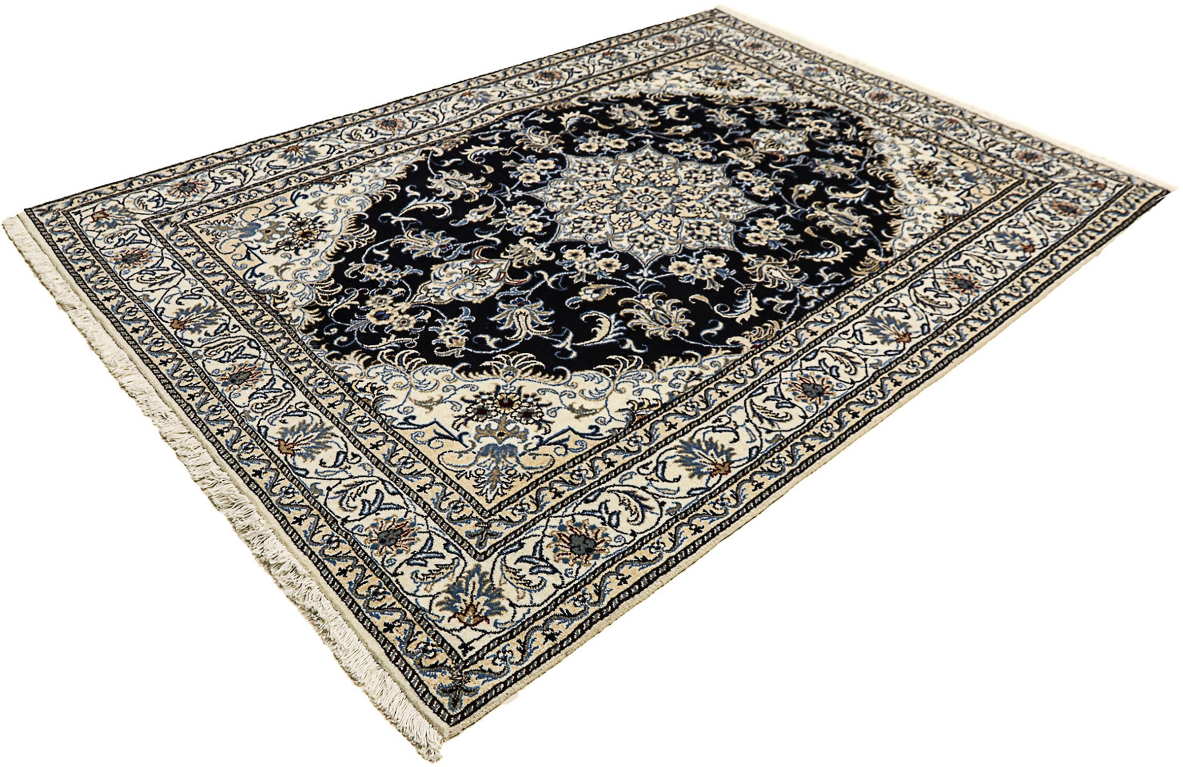morgenland Orientteppich »Perser - Nain - 235 x 168 cm - dunkelblau«, recht günstig online kaufen