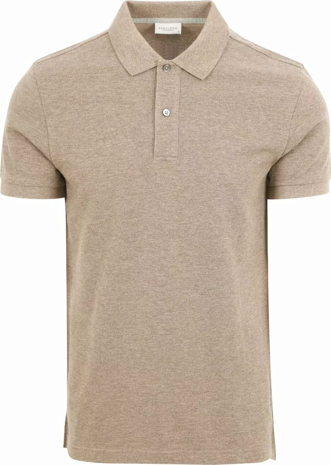 Profuomo Piqué Poloshirt Beige - Größe M günstig online kaufen