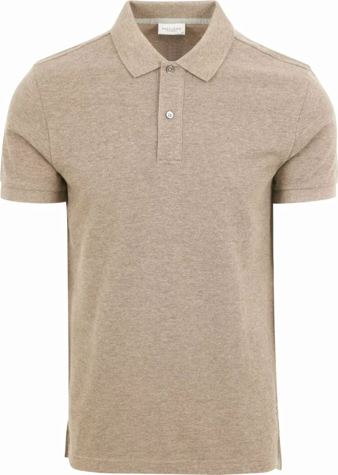 Profuomo Piqué Poloshirt Beige - Größe L günstig online kaufen