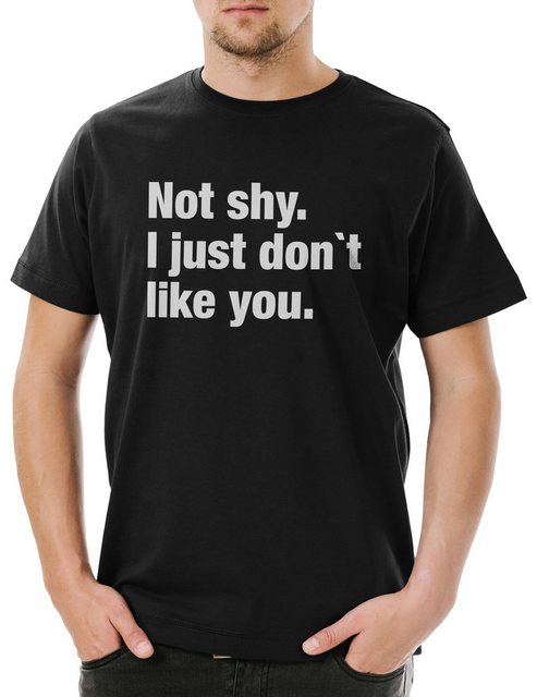 Urban Backwoods Print-Shirt Not Shy. I Just Don't Like You Herren T-Shirt P günstig online kaufen