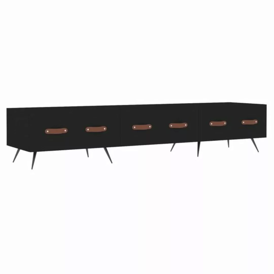 furnicato TV-Schrank Schwarz 150x36x30 cm Holzwerkstoff (1-St) günstig online kaufen