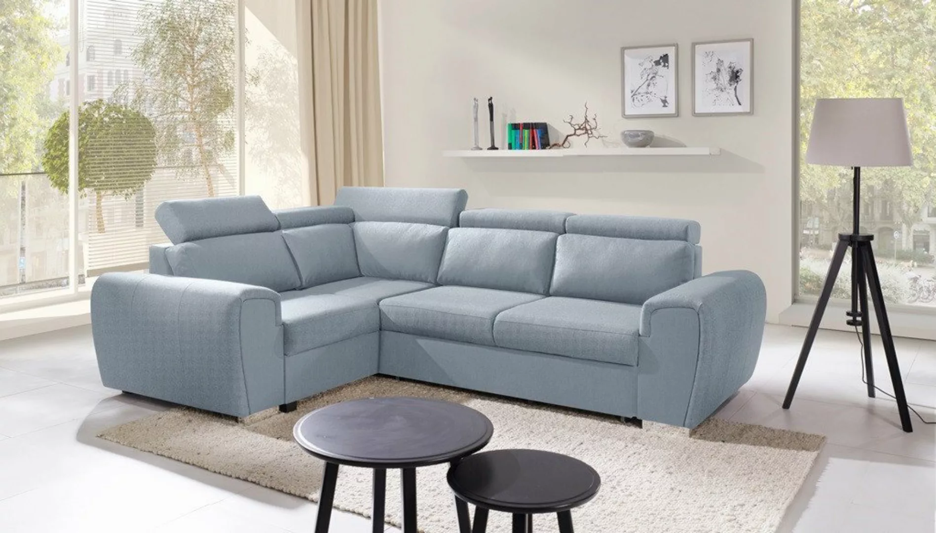 ALTDECOR Ecksofa WIZAR, Couch mit Schlaffunktion, Wohnzimmer - Wohnlandscha günstig online kaufen