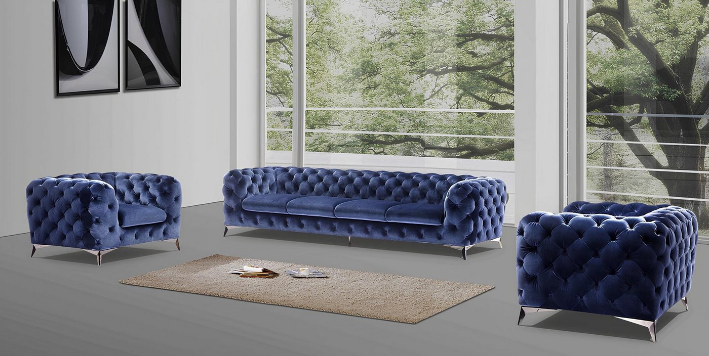 Xlmoebel Sofa Neues Designer-Sofa Chesterfield Couch mit XXL Polsterung und günstig online kaufen