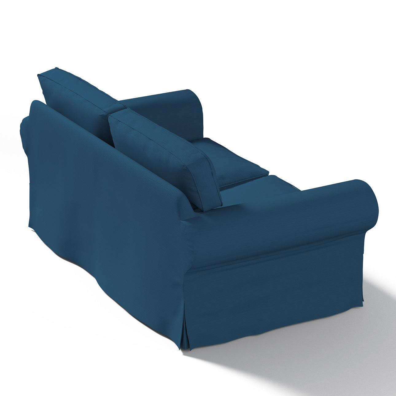 Bezug für Ektorp 2-Sitzer Schlafsofa ALTES Modell, marinenblau , Sofabezug günstig online kaufen