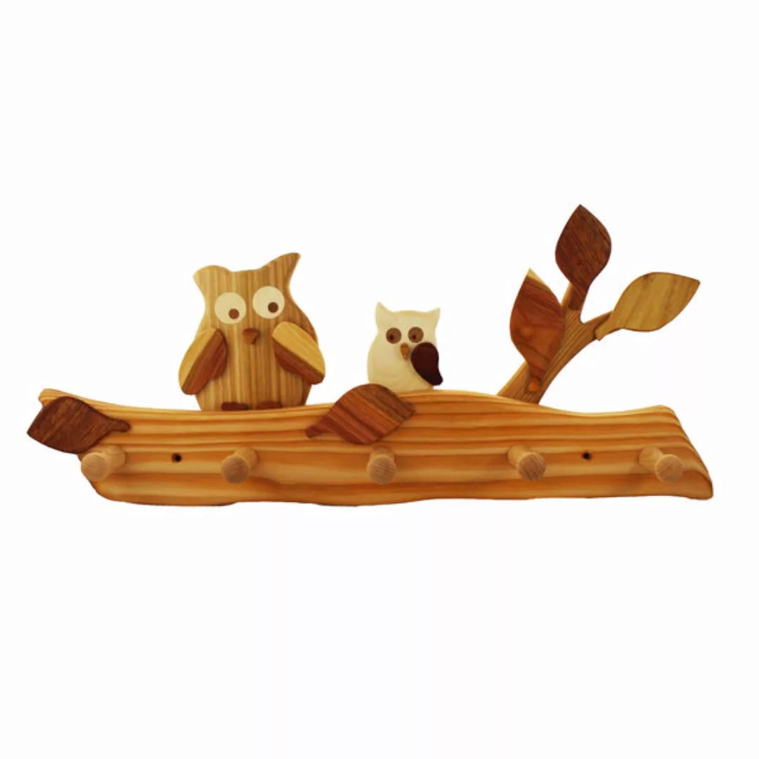 Kindergarderobe Aus Holz | Eule günstig online kaufen