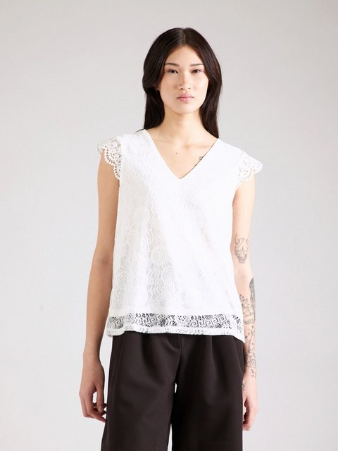 pieces Spitzentop "PCOLLINE SL LACE V-NECK TOP WVN NOOS" günstig online kaufen