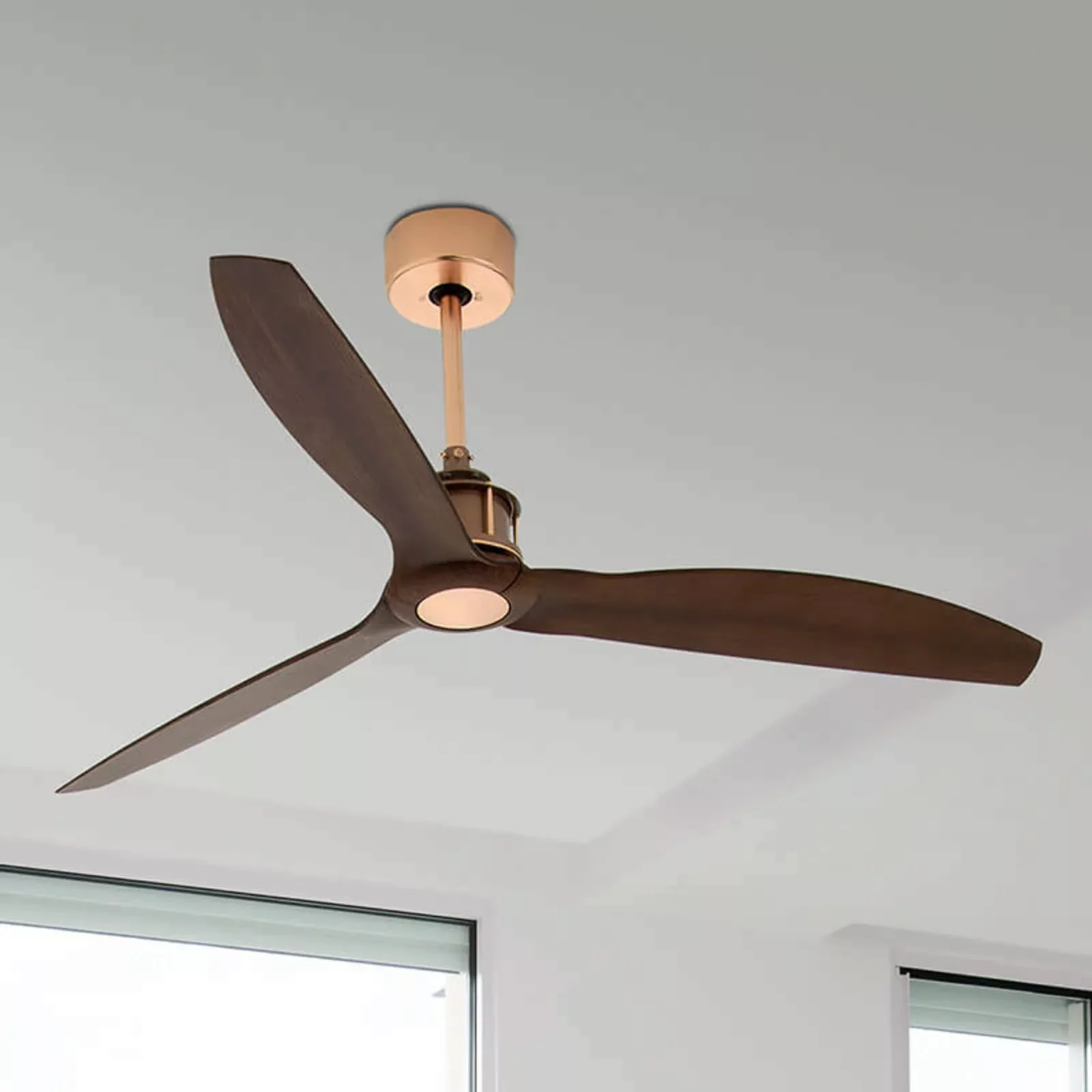 Deckenventilator Just Fan kupfer walnuss günstig online kaufen