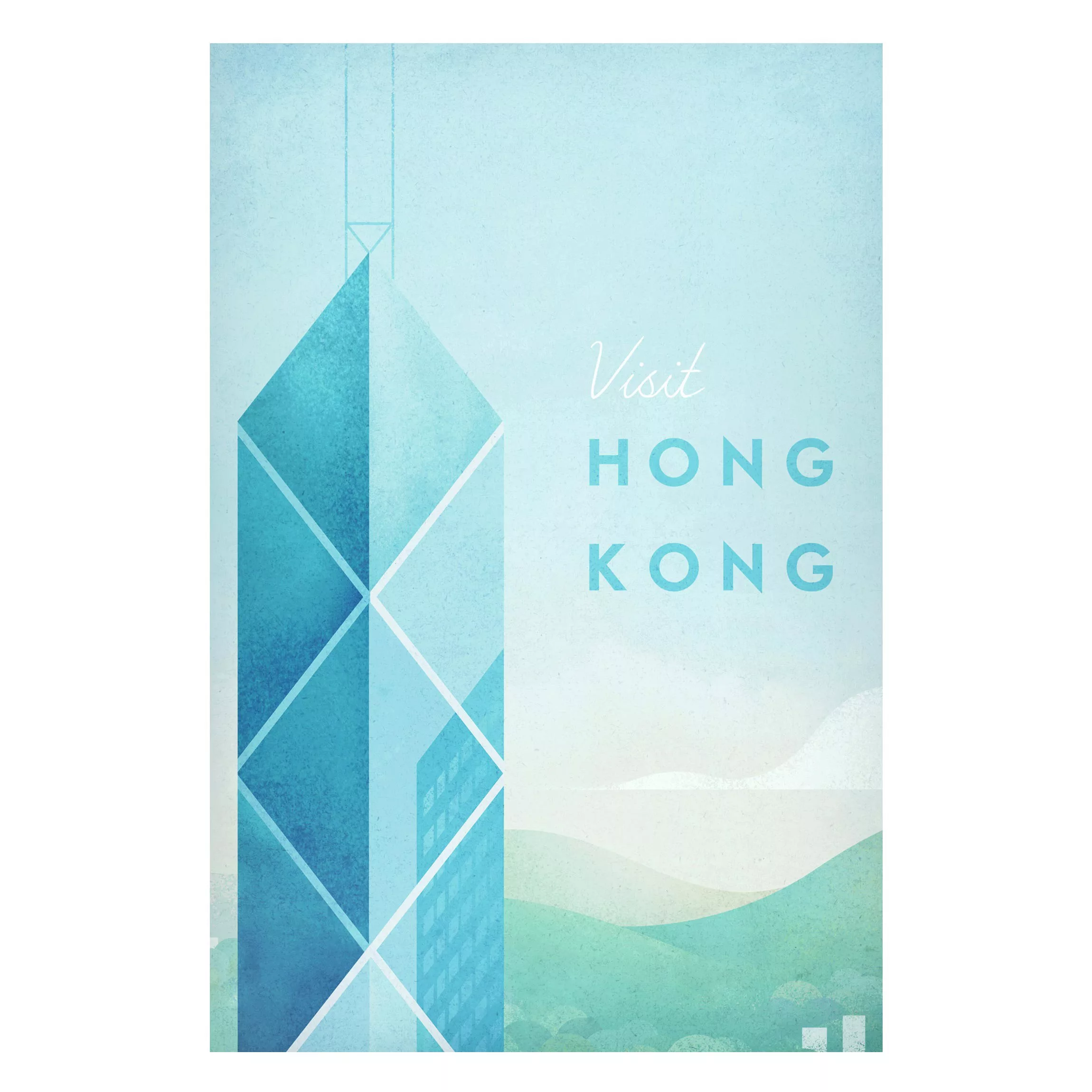 Magnettafel Architektur & Skyline - Hochformat 2:3 Reiseposter - Hong Kong günstig online kaufen