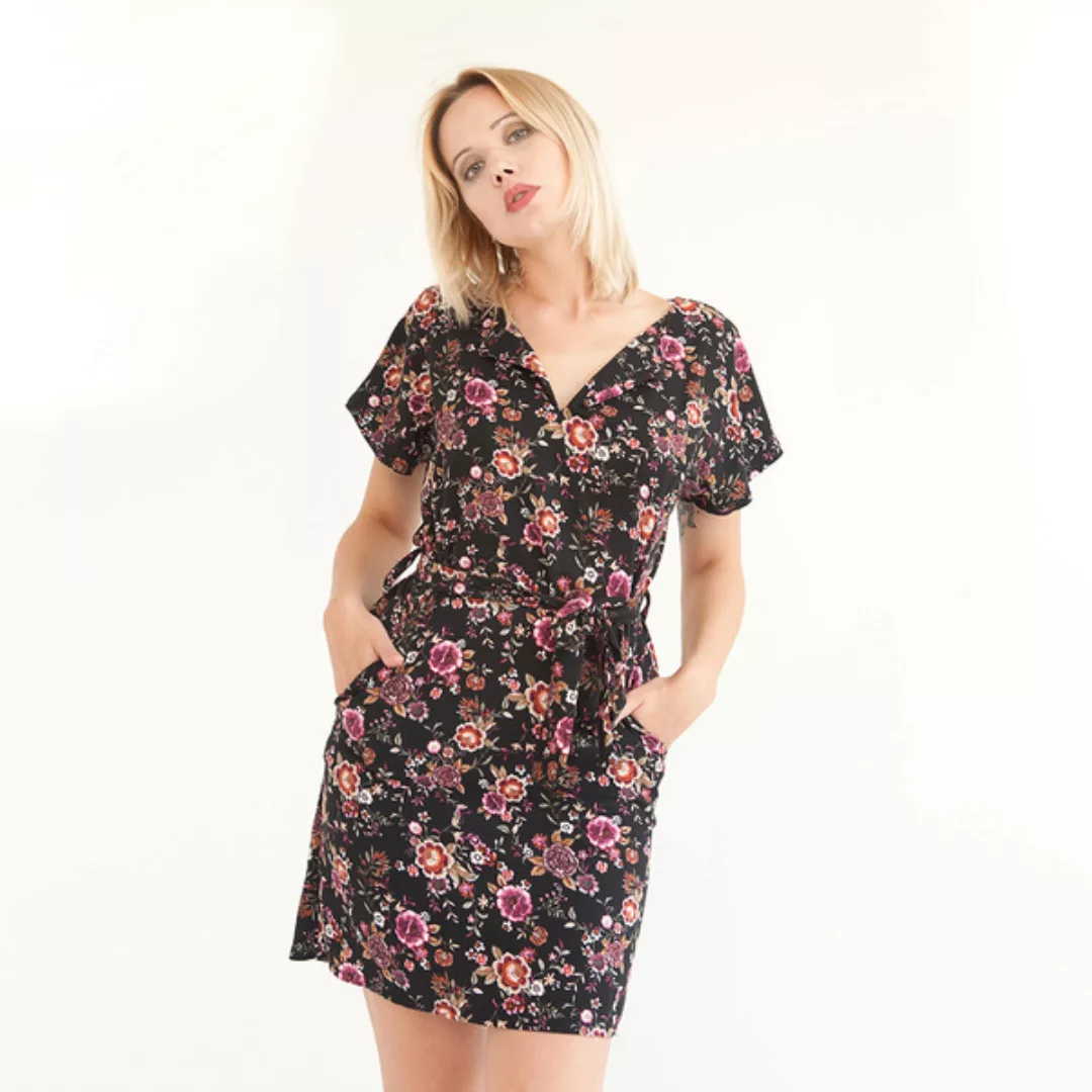 Kleid "Aster" Aus Viskose Mit Blüten günstig online kaufen