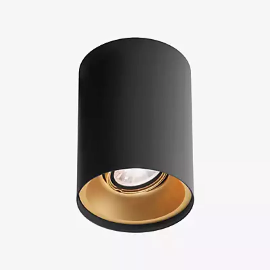 Wever & Ducré Solid 1.0 Spot LED, schwarz/gold, 1.800-2.850 K, dim-to-warm günstig online kaufen