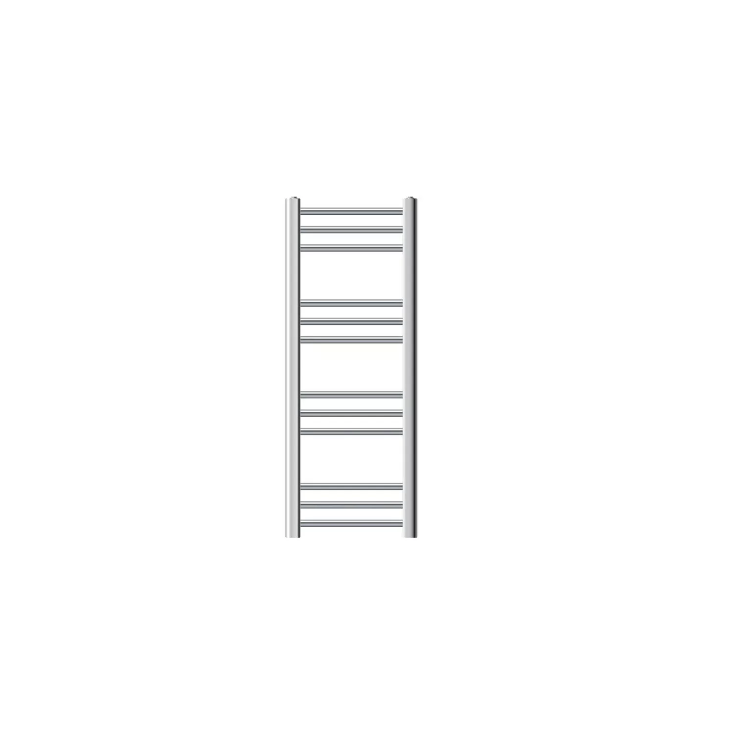 LuxeBath Badheizkörper 300 x 800 mm Chrom Gerade Heizkörper mit Seitenansch günstig online kaufen