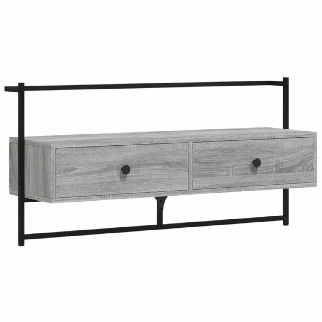 VidaXL TV-Wandschrank Grau Sonoma 100,5x30x51 cm Holzwerkstoff günstig online kaufen